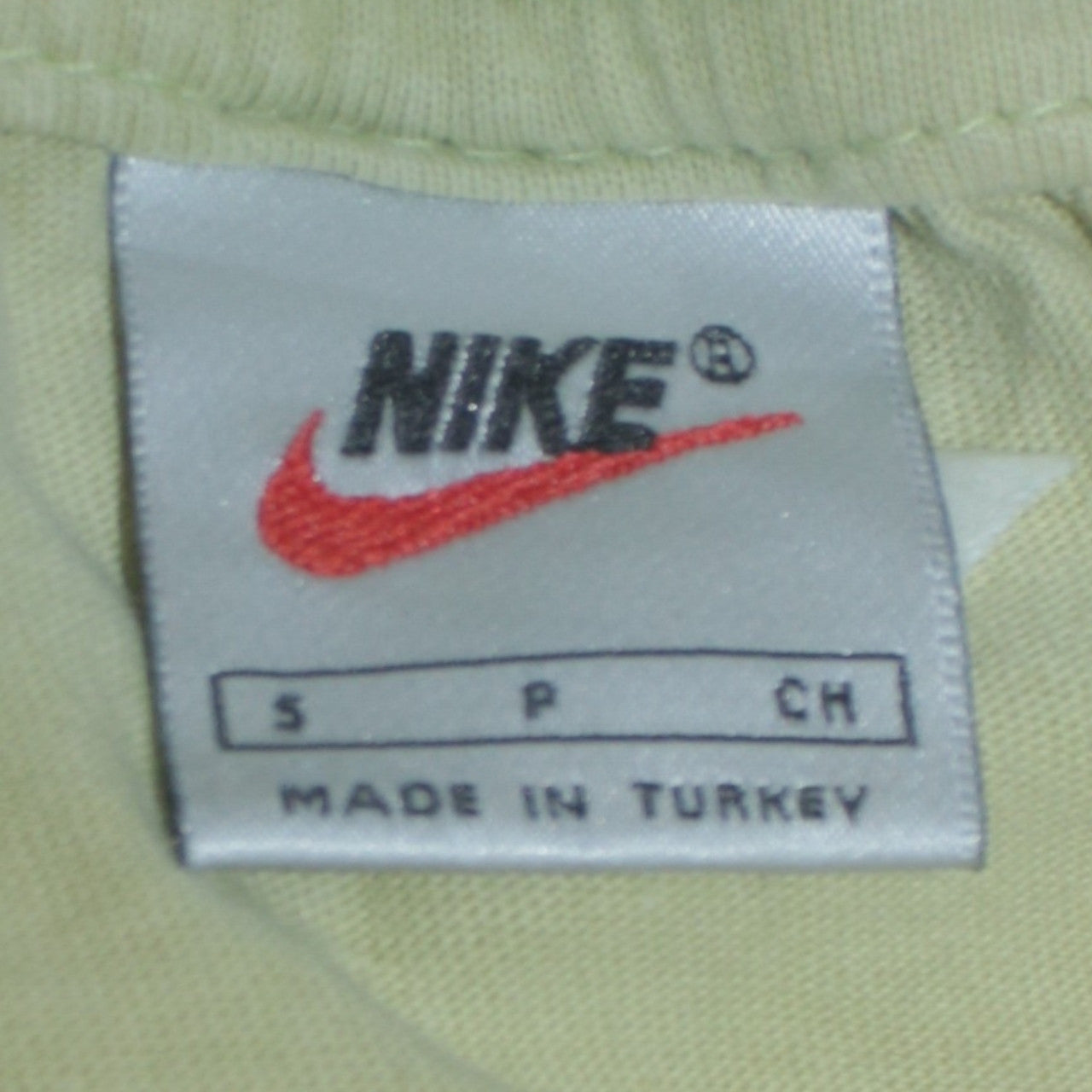 Nike Men's Beige Cotton Short Sleeve Crew Neck T-Shirt Small