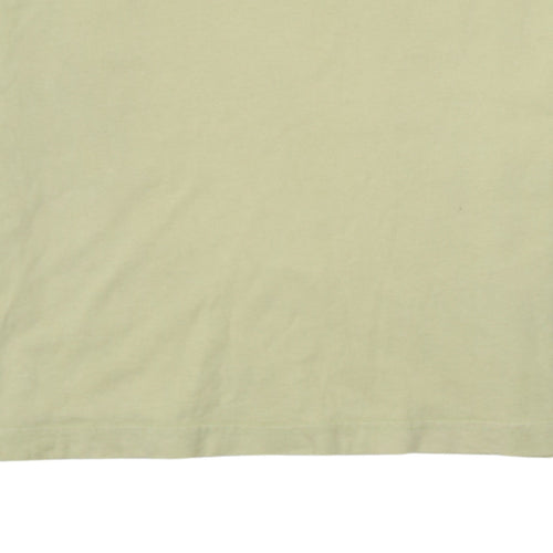 Nike Men's Beige Cotton Short Sleeve Crew Neck T-Shirt Small