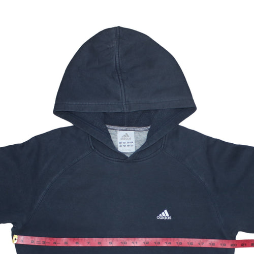 adidas Men's Blue Pullover Hoodie Fleece Small