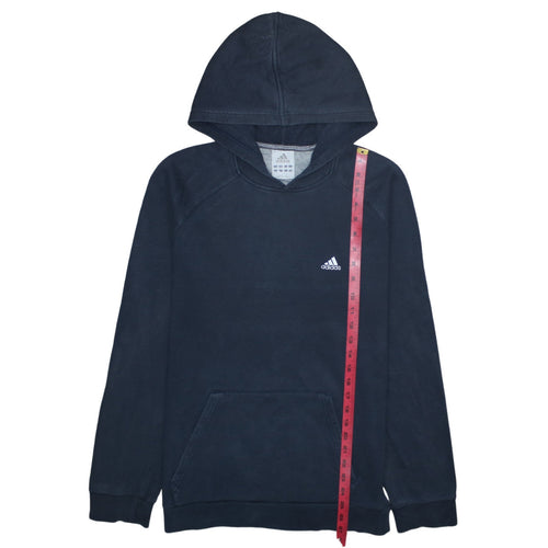 adidas Men's Blue Pullover Hoodie Fleece Small