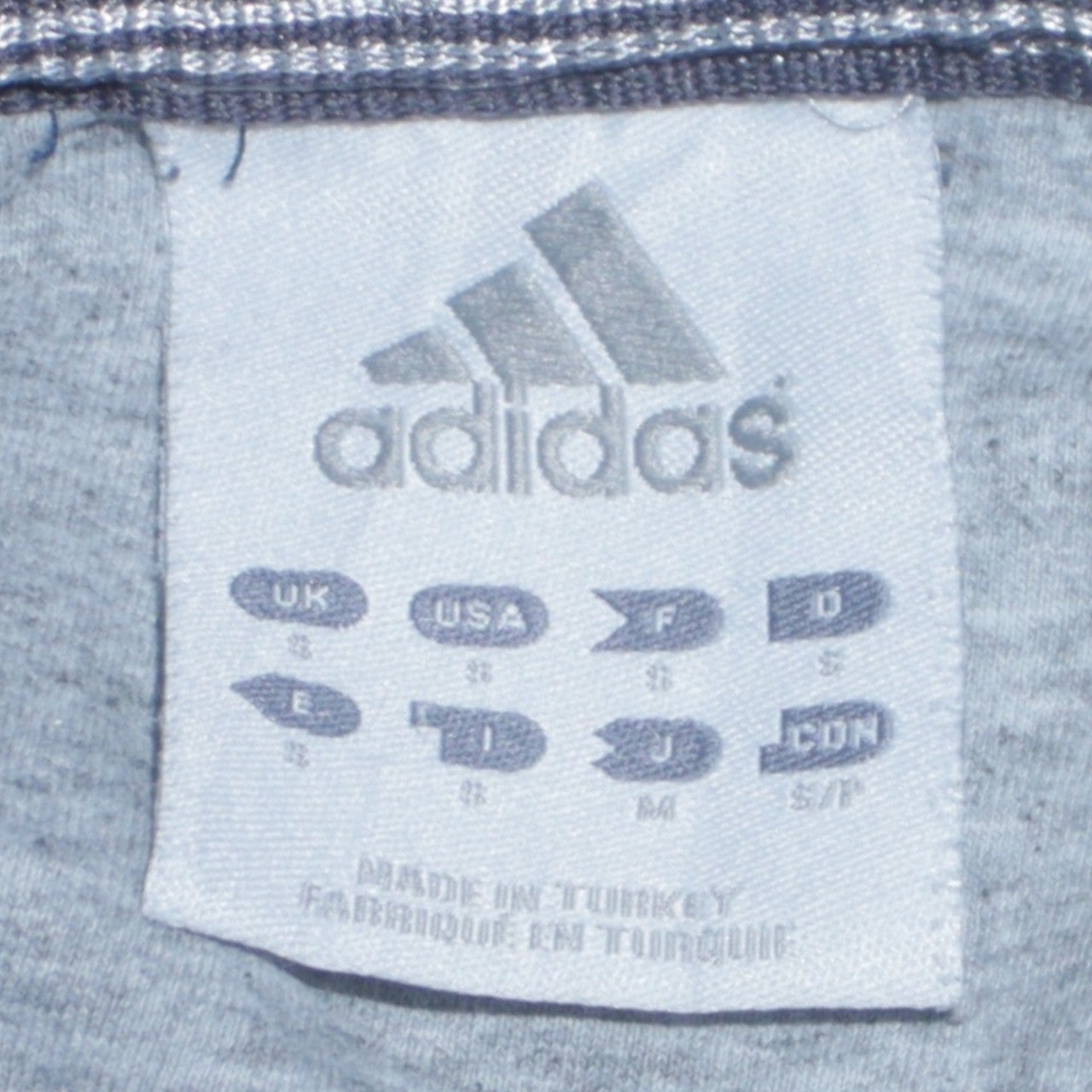 adidas Men's Blue Pullover Hoodie Fleece Small