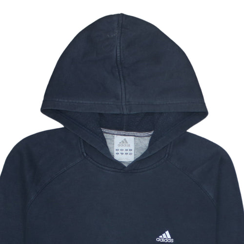 adidas Men's Blue Pullover Hoodie Fleece Small