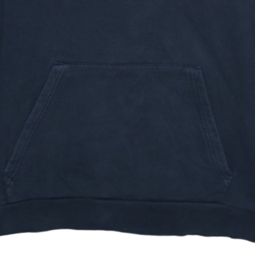 adidas Men's Blue Pullover Hoodie Fleece Small