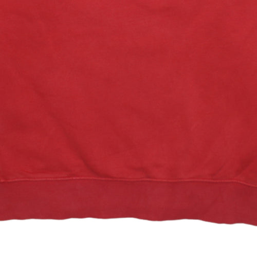 Nike Mens Red Crew Neck Pullover Sweatshirt Size S