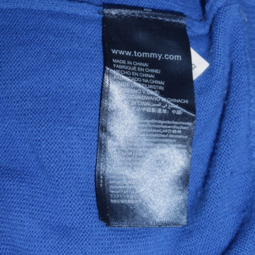 Tommy Hilfiger Men’s Blue Cotton Crew Neck Jumper 2XL