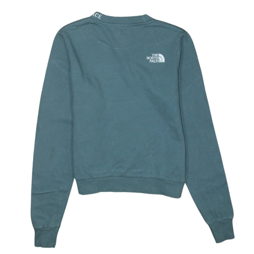 The North Face Womens Green Crew Neck Pullover Sweatshirt Size S