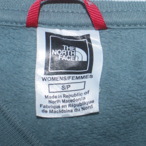 The North Face Womens Green Crew Neck Pullover Sweatshirt Size S