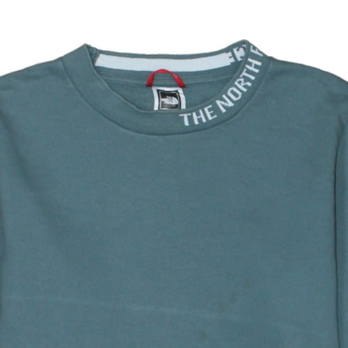 The North Face Womens Green Crew Neck Pullover Sweatshirt Size S