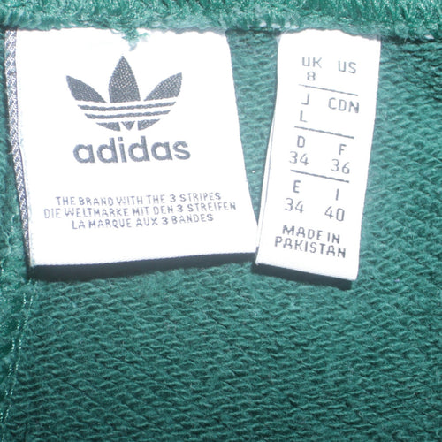 Adidas Women Green Sweatpants Jogger UK 8 Cotton Blend Casual