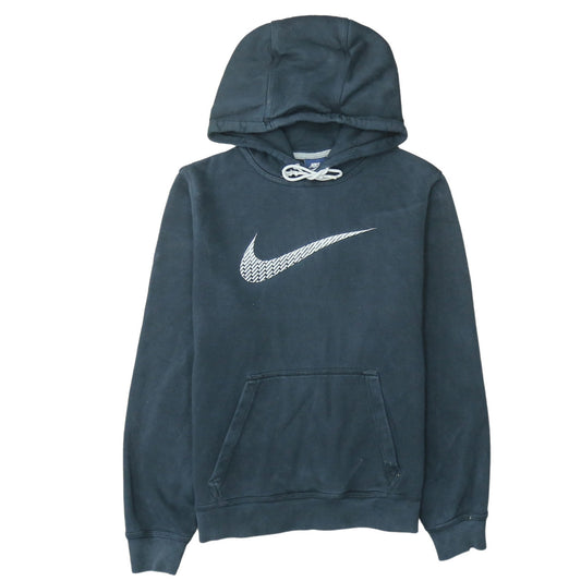 Nike Men's Black Pullover Hoodie Small Logo Fleece Sweatshirt