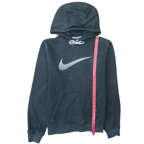 Nike Men's Black Pullover Hoodie Small Logo Fleece Sweatshirt