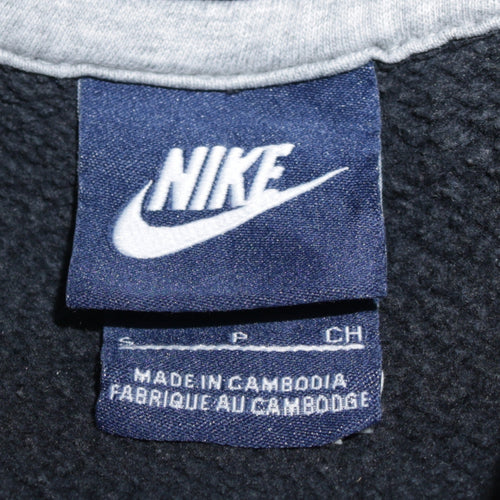 Nike Men's Black Pullover Hoodie Small Logo Fleece Sweatshirt