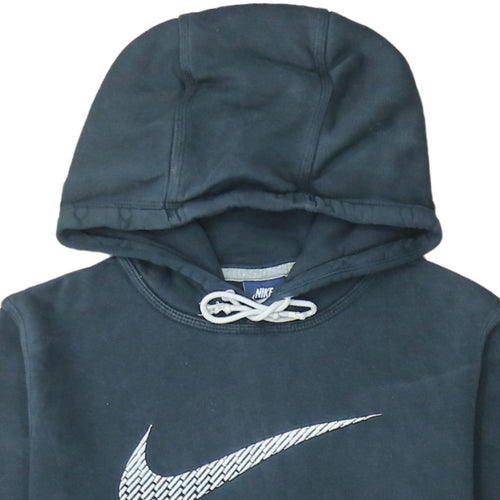 Nike Men's Black Pullover Hoodie Small Logo Fleece Sweatshirt
