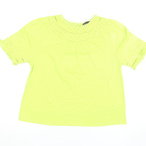 Marks and Spencer Women’s Yellow Cotton Tunic Blouse Size 12