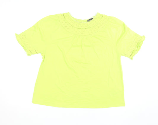 Marks and Spencer Women’s Yellow Cotton Tunic Blouse Size 12