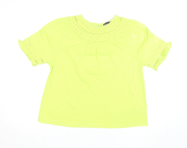 Marks and Spencer Women’s Yellow Cotton Tunic Blouse Size 12