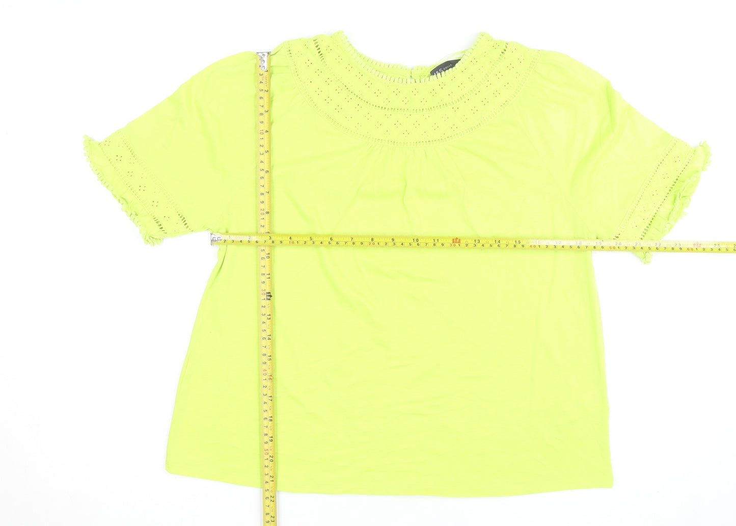 Marks and Spencer Women’s Yellow Cotton Tunic Blouse Size 12