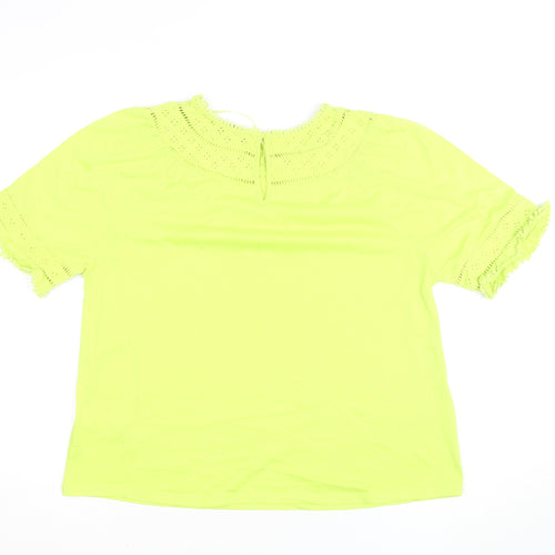 Marks and Spencer Women’s Yellow Cotton Tunic Blouse Size 12