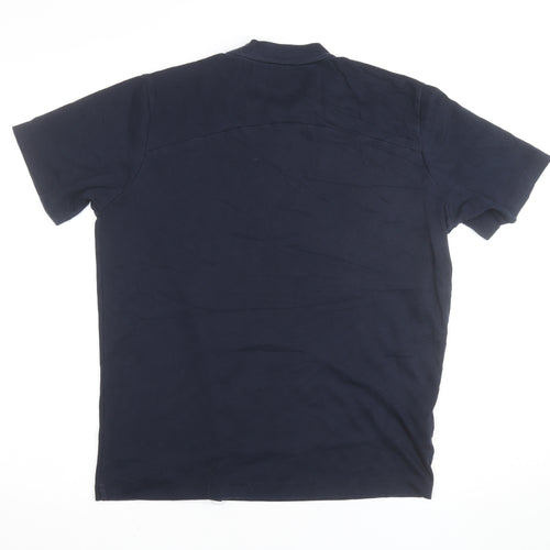 MNG Improved Men's Blue Cotton Crew Neck Short Sleeve T-Shirt Size M