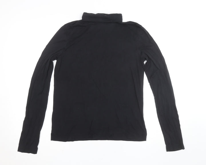 Joseph Women’s Black Roll Neck Long Sleeve Jersey Top Size M