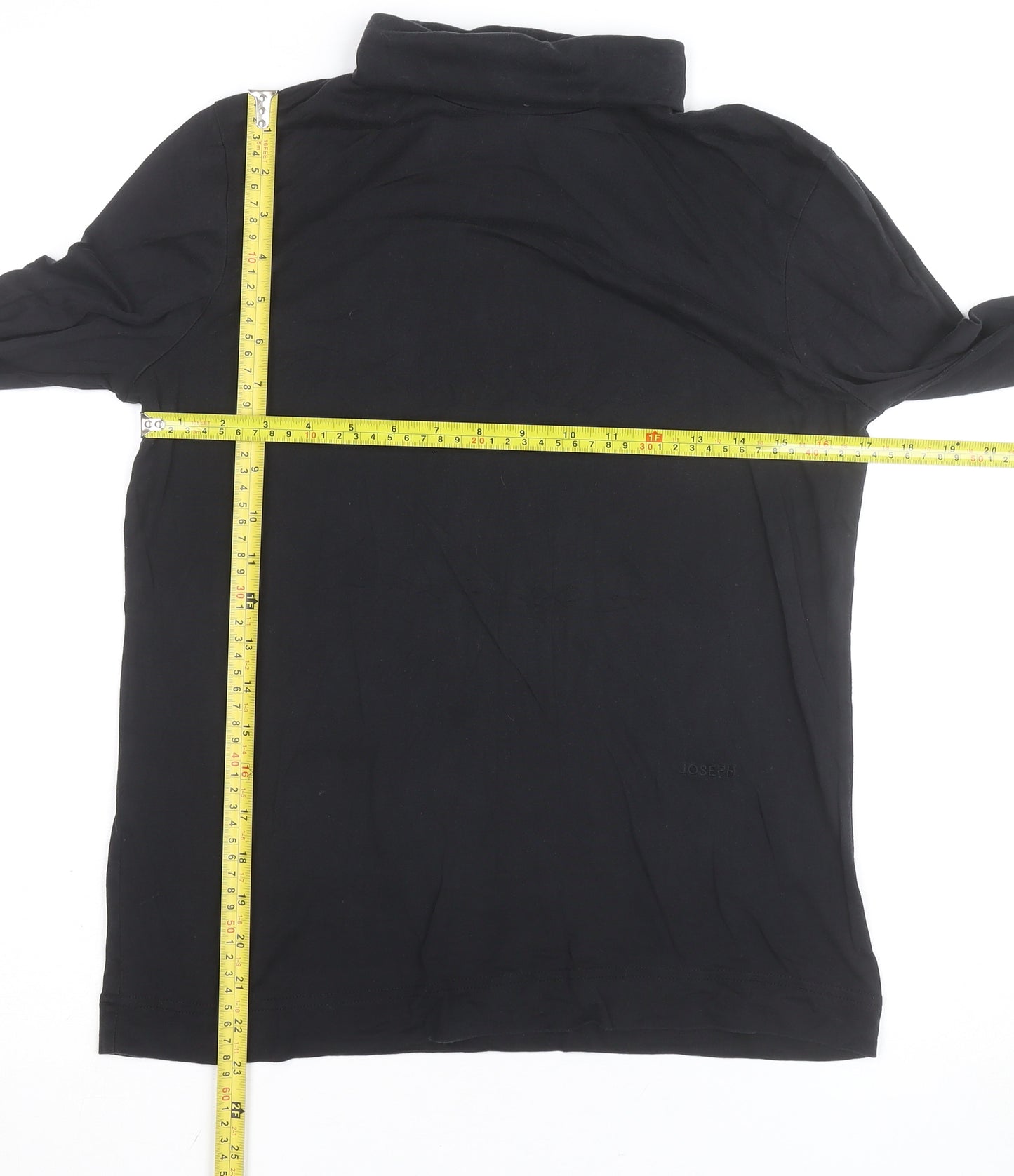 Joseph Women’s Black Roll Neck Long Sleeve Jersey Top Size M