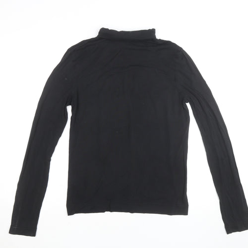 Joseph Women’s Black Roll Neck Long Sleeve Jersey Top Size M