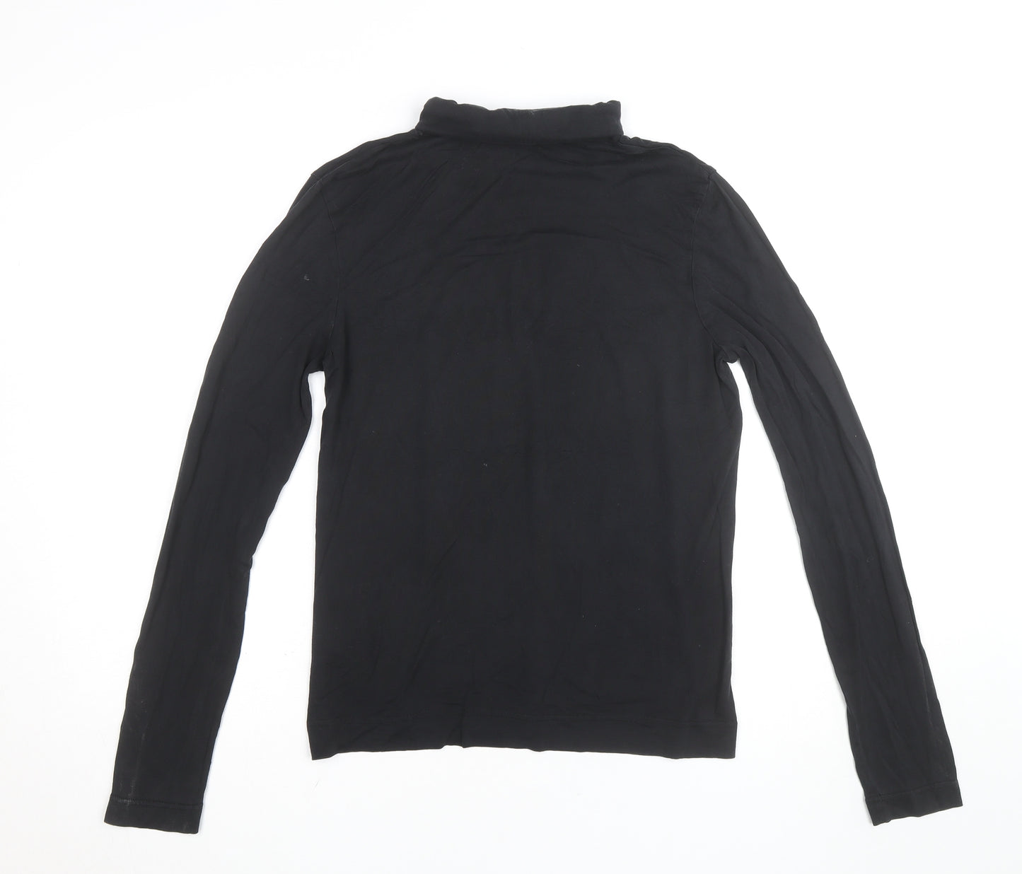 Joseph Women’s Black Roll Neck Long Sleeve Jersey Top Size M