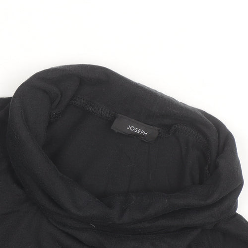 Joseph Women’s Black Roll Neck Long Sleeve Jersey Top Size M