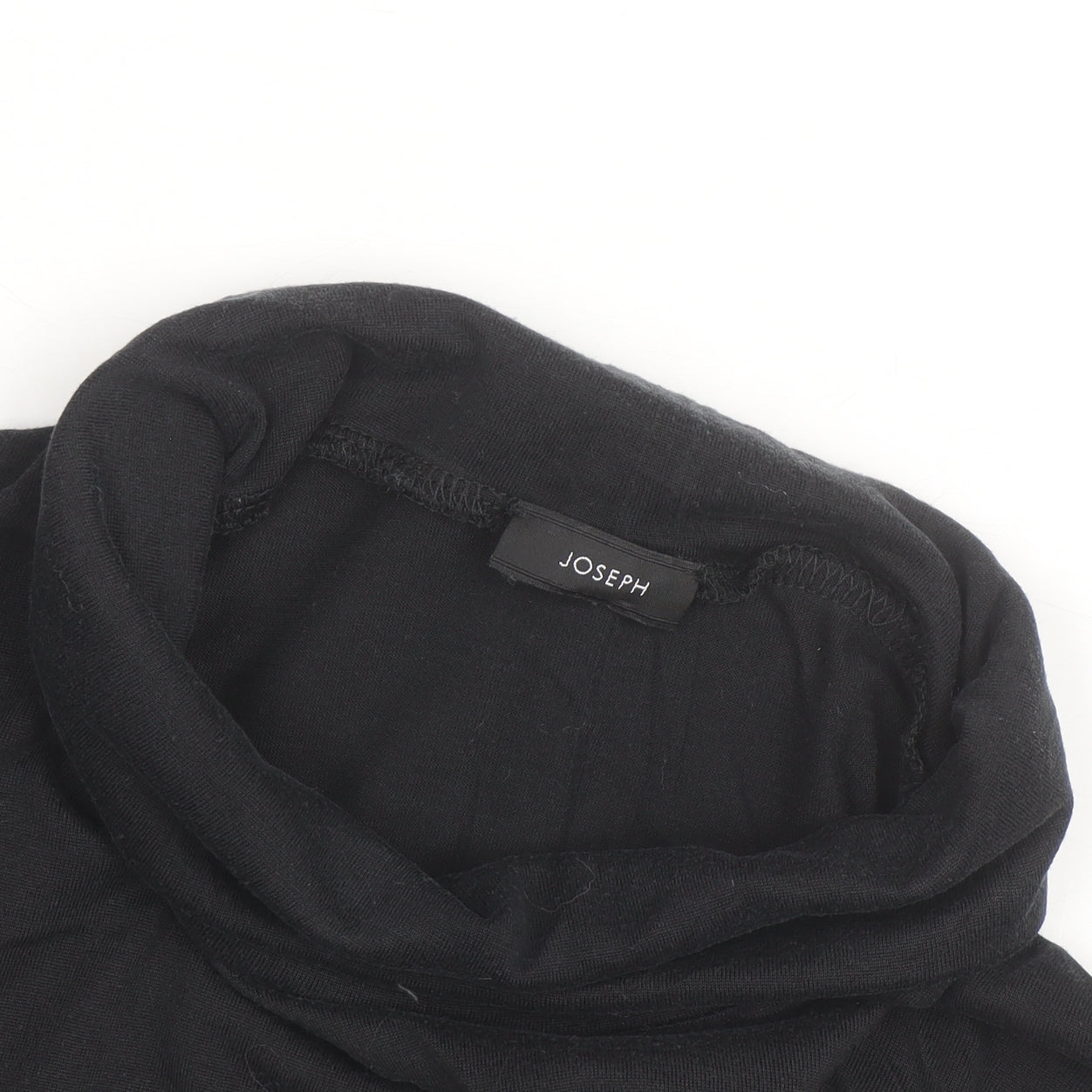 Joseph Women’s Black Roll Neck Long Sleeve Jersey Top Size M