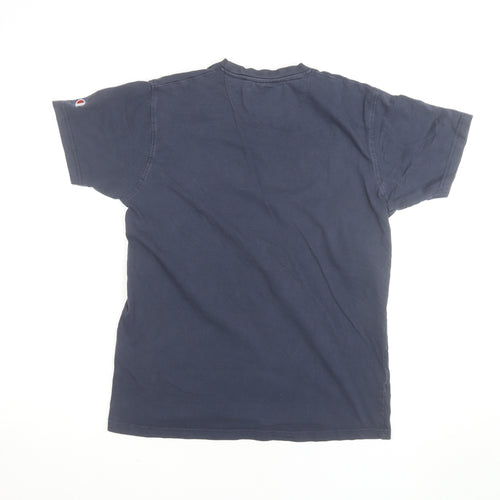 Champion Boys Blue 13 Years Crew Neck Short Sleeve Cotton Logo T-Shirt