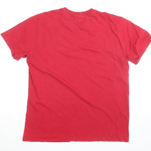 Carhartt Men's Red Detroit's Finest Graphic Cotton T-Shirt L