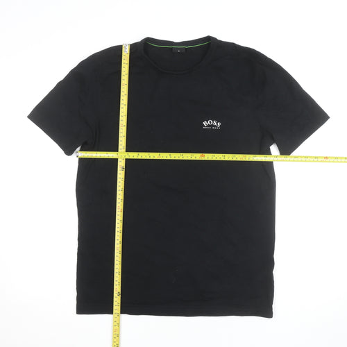 Hugo Boss Men's Black Cotton Crew Neck T-Shirt Size M