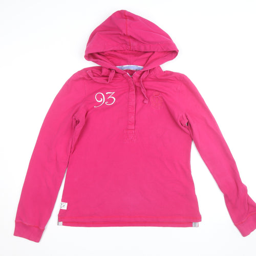 Crew Clothing Co. Womens Pink Size 12 Henley Hoodie Cotton Blend