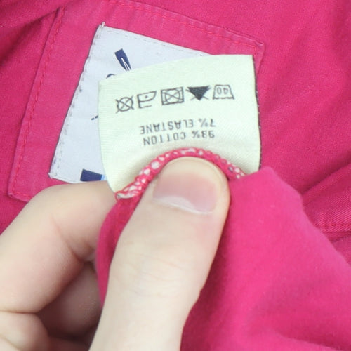 Crew Clothing Co. Womens Pink Size 12 Henley Hoodie Cotton Blend