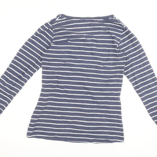 Mamas & Papas Women's Blue Striped Long Sleeve Maternity T-Shirt Size 10