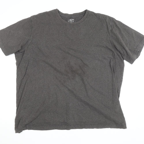Lands' End Men's Grey 2XL Crew Neck Cotton T-Shirt