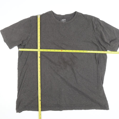 Lands' End Men's Grey 2XL Crew Neck Cotton T-Shirt