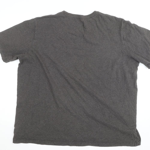 Lands' End Men's Grey 2XL Crew Neck Cotton T-Shirt
