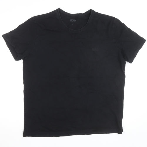 Hugo Boss Men's Black XL Cotton Crew Neck T-Shirt