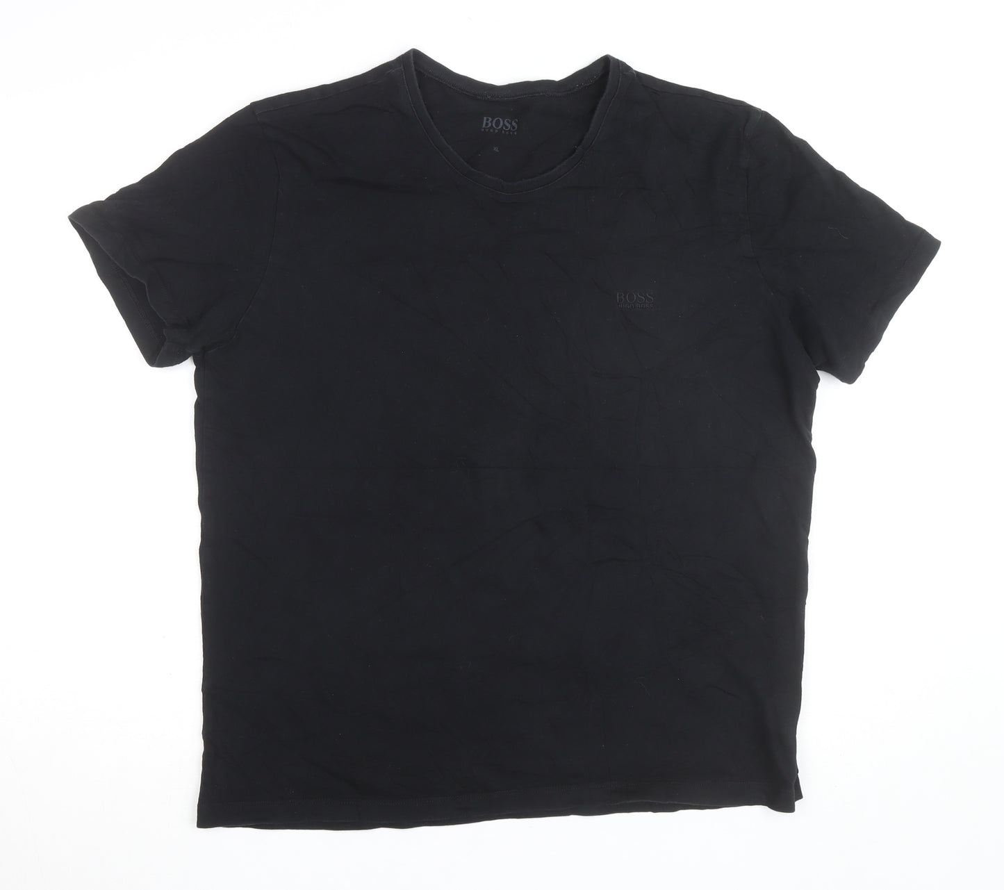 Hugo Boss Men's Black XL Cotton Crew Neck T-Shirt