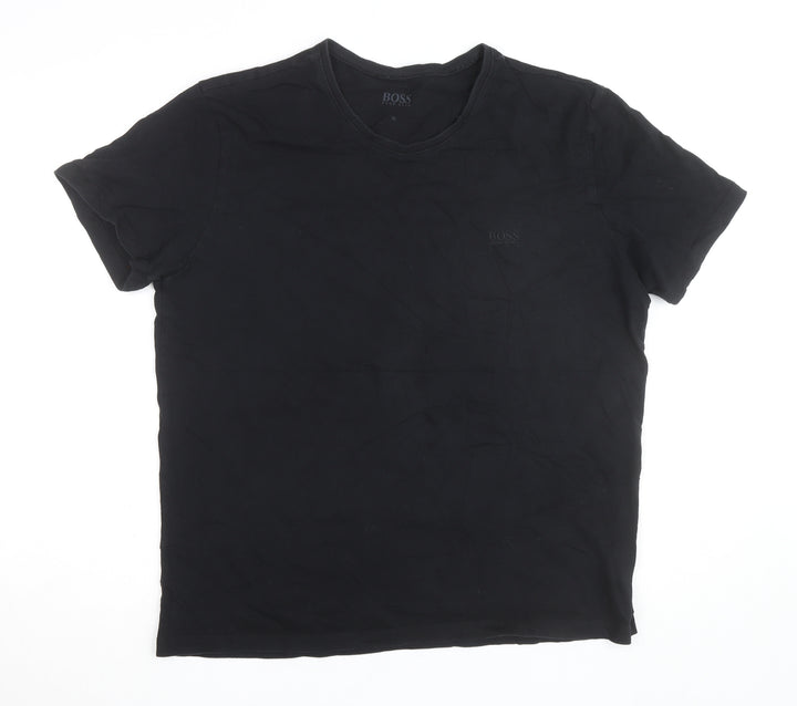 Hugo Boss Men's Black XL Cotton Crew Neck T-Shirt
