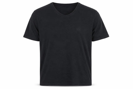Front view of Hugo Boss Men's Black XL Cotton Crew Neck T-Shirt