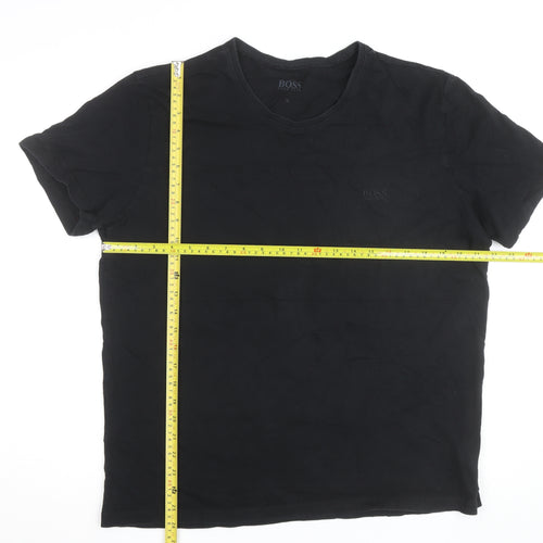 Hugo Boss Men's Black XL Cotton Crew Neck T-Shirt