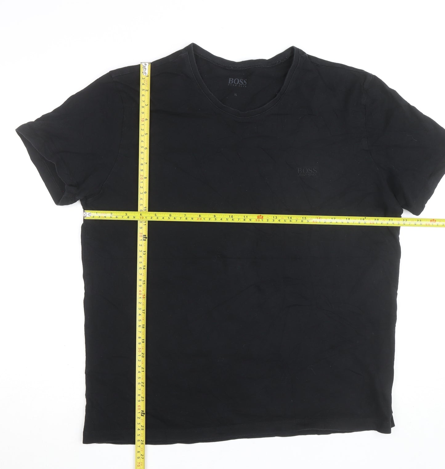 Hugo Boss Men's Black XL Cotton Crew Neck T-Shirt