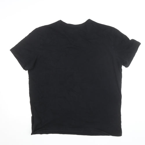 Hugo Boss Men's Black XL Cotton Crew Neck T-Shirt