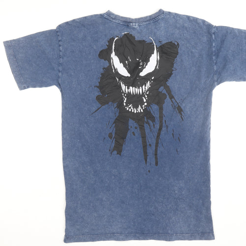 Marvel Boys Blue Venom Superhero Graphic Crew Neck Cotton T-Shirt 10 Years