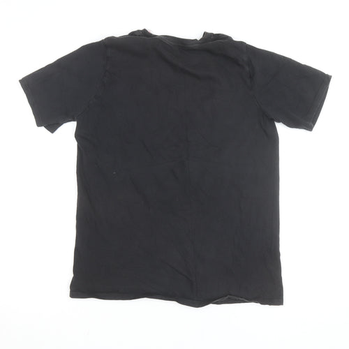 Nike Teens Black XL Athletic Fit Graphic Logo T-Shirt