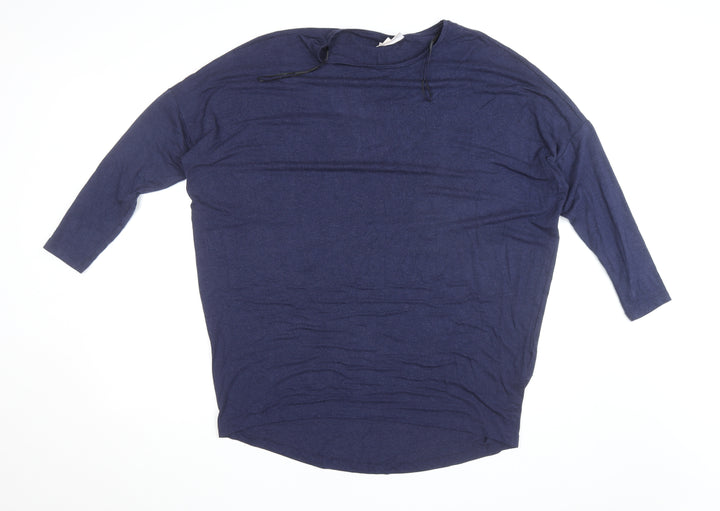 ONLY Carmakoma Women's Blue 3/4 Sleeve Relaxed Jersey Top Size 20