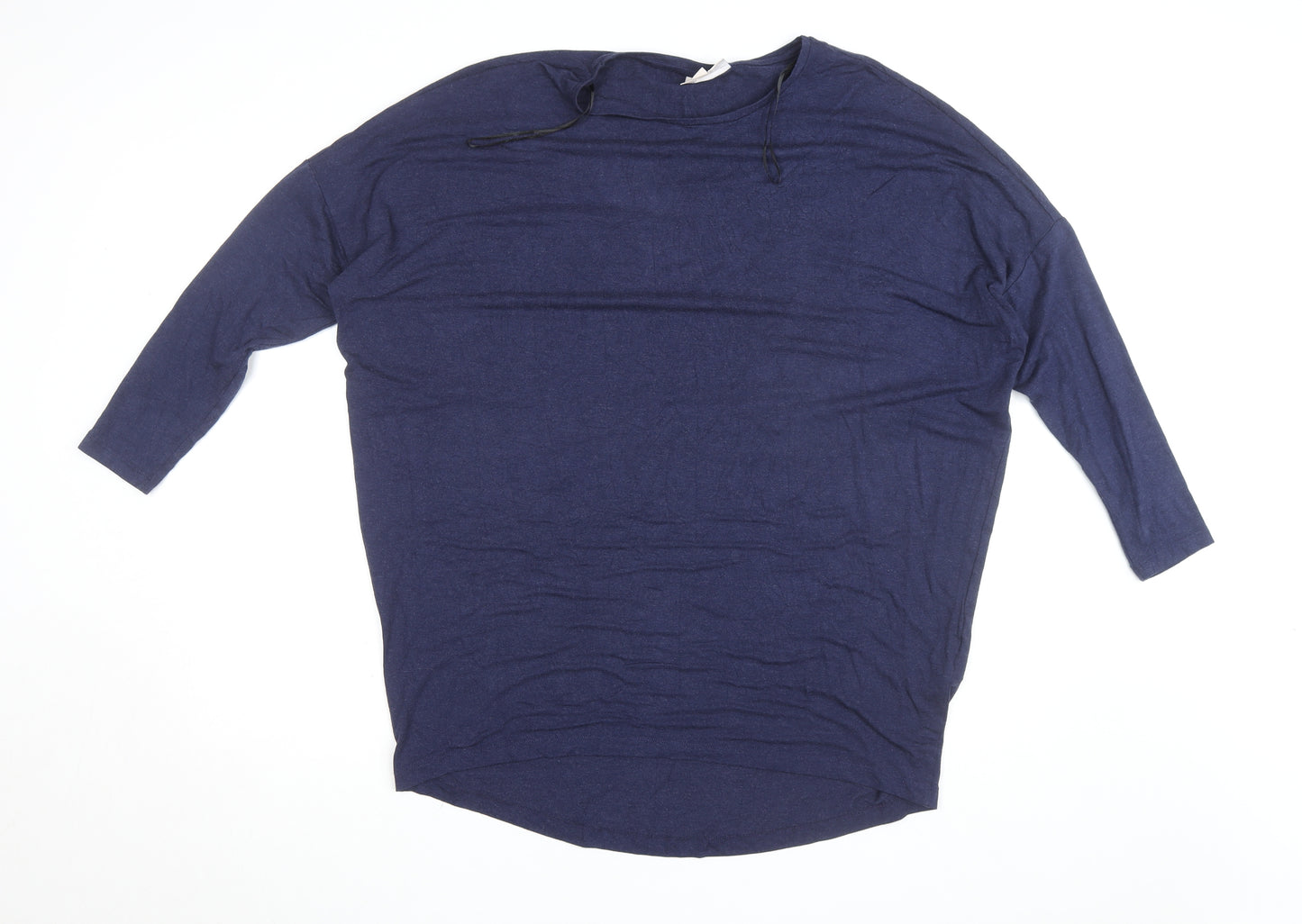 ONLY Carmakoma Women's Blue 3/4 Sleeve Relaxed Jersey Top Size 20