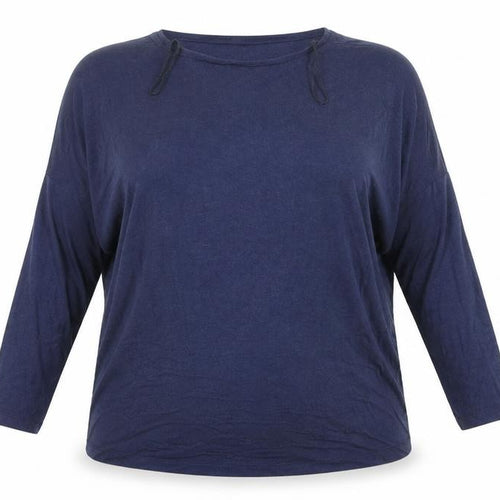 ONLY Carmakoma Women's Blue 3/4 Sleeve Relaxed Jersey Top Size 20